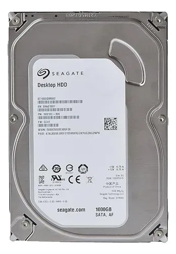 DISCO MECÁNICO HDD SEAGATE ST1000DM003 1TB 3.5" 7200RPM USADO (1SB102-023 [US])